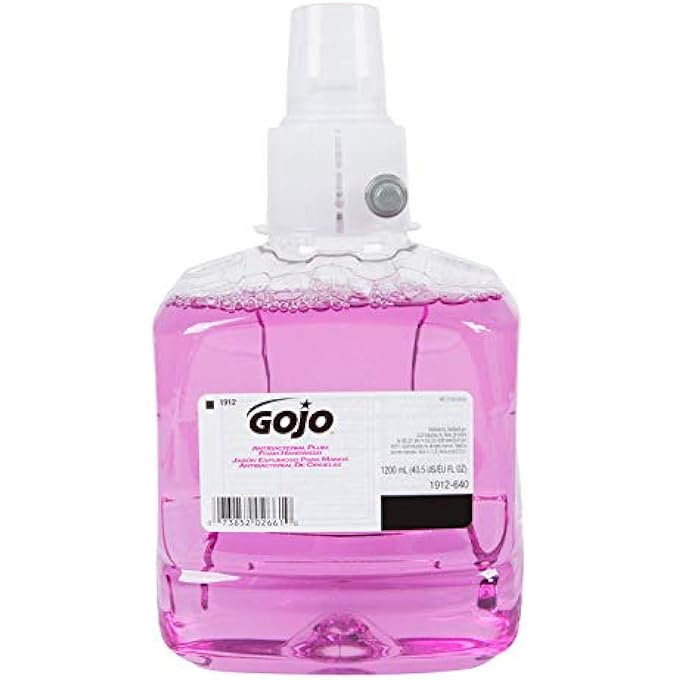 Gojo ANTIBACTERIAL FOAM HANDWASH, REFILL, PLUM, 1200ML REFILL, 2/CARTON - Image 3